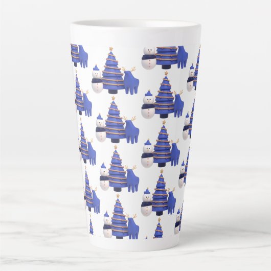 chrismast style latte mug カフェラテマグ (正面)