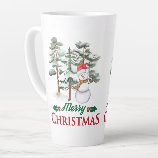 chrismast style  latte mug  カフェラテマグ (左アングル)