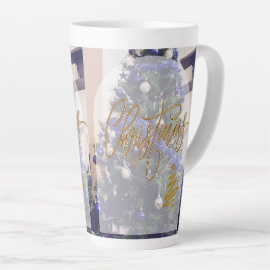 chrismast style latte mug カフェラテマグ (右アングル)