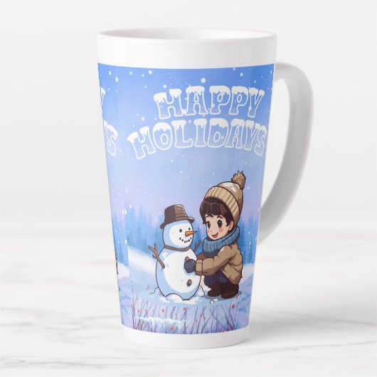 chrismast style  latte mug  カフェラテマグ (右アングル)