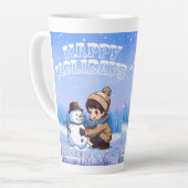 chrismast style  latte mug  カフェラテマグ (左アングル)