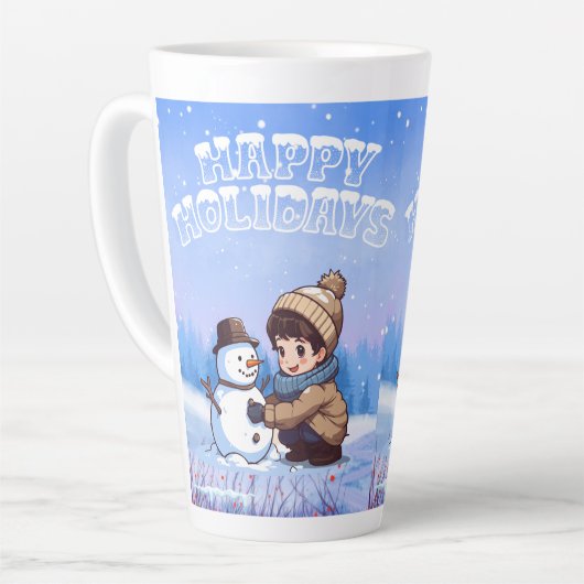 chrismast style  latte mug  カフェラテマグ (左アングル)