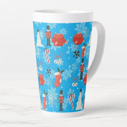 chrismast style  latte mug  カフェラテマグ (右アングル)
