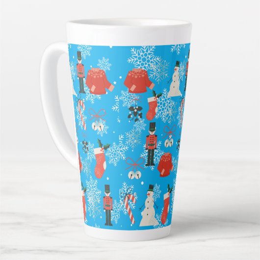 chrismast style latte mug カフェラテマグ (左アングル)