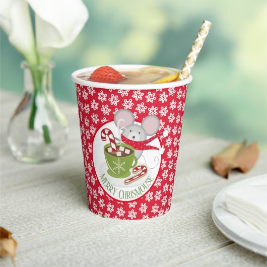 ChrisMouse Snow Flakes Paper cup 紙コップ (インサイチュ)