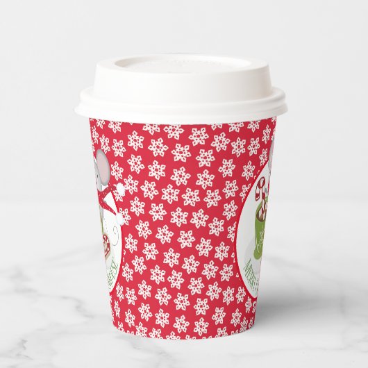 ChrisMouse Snow Flakes Paper cup 紙コップ (左)