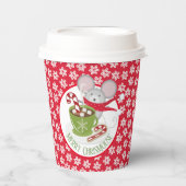 ChrisMouse Snow Flakes Paper cup 紙コップ (正面)
