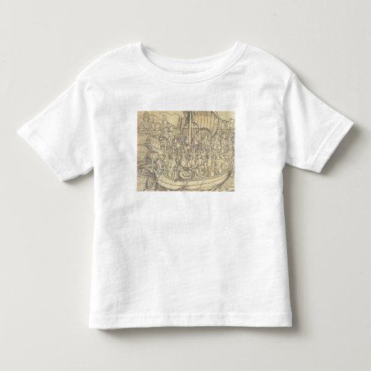 Chrisopher Colum著新しい世界の発見 トドラーTシャツ (正面)