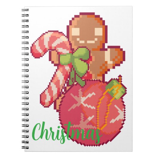 Chrisrmas memories pixelart, Pixel Art  ノートブック (正面)