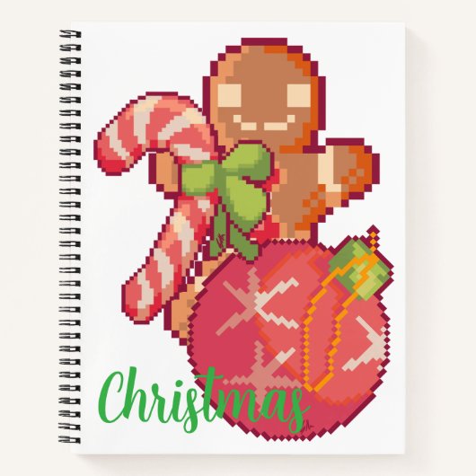 Chrisrmas memories pixelart, Pixel Art ノートブック (正面)