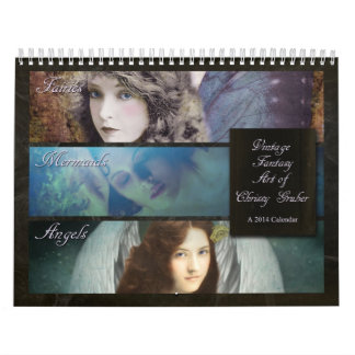 Chrissy Gruberのカレンダーのヴィンテージのファンタジーの芸術 カレンダー