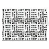 Christ 与え me strength Parakaleoノートカード (正面横)