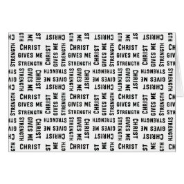 Christ 与え me strength Parakaleoノートカード