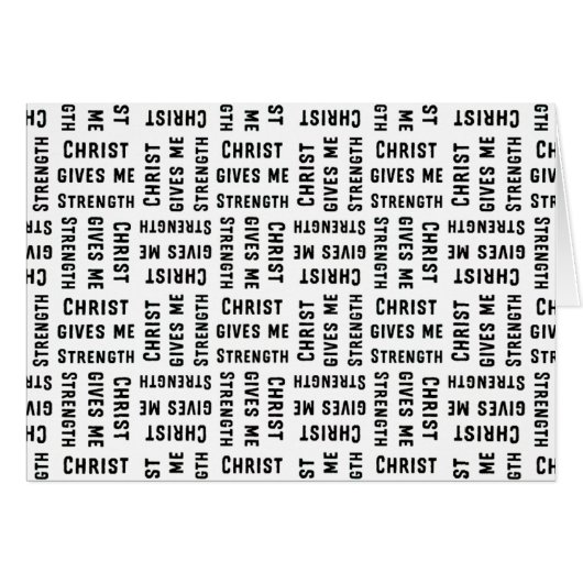 Christ 与え me strength Parakaleoノートカード (正面横)