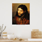 Christ by Harmensz Van Rijn Rembrandt ポスター (キッチン)