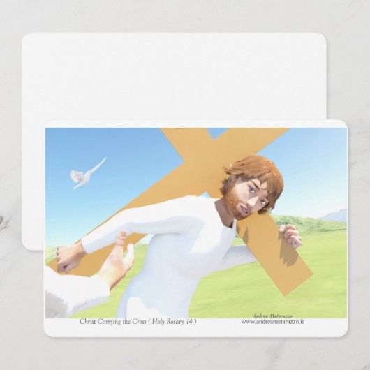 Christ carrying the Cross  招待状 (正面/裏面)