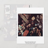 Christ Carrying The Cross. By Hieronymus Bosch ポストカード (正面/裏面)
