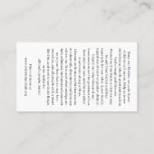 Christ Church Rainbow Madonna Card 名刺 (裏面)