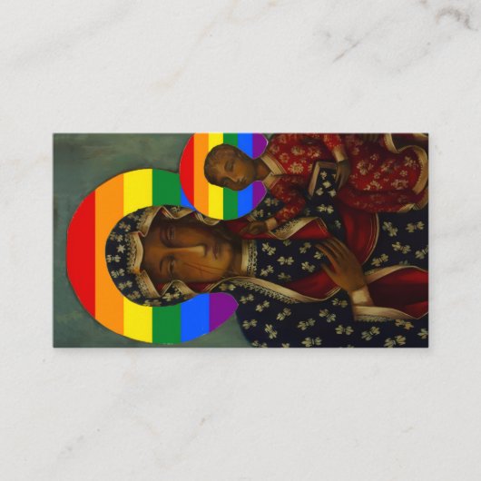 Christ Church Rainbow Madonna Card 名刺 (正面)