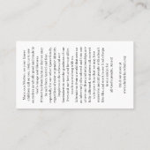 Christ Church Rainbow Madonna Card 名刺 (裏面)