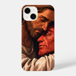 Christ Comforting Lucifer iPhone case iPhone 14ケース