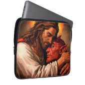 Christ Comforting Lucifer Laptop Case ラップトップスリーブ (正面右)