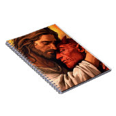 Christ Comforting Lucifer Notebook ノートブック (右側)