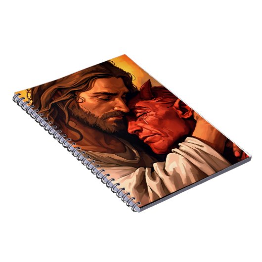 Christ Comforting Lucifer Notebook ノートブック (右側)