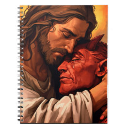 Christ Comforting Lucifer Notebook ノートブック