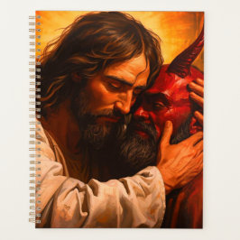 Christ Embracing Lucifer Day Planner Hard Cover プランナー手帳