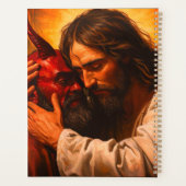 Christ Embracing Lucifer Day Planner Hard Cover プランナー手帳 (裏面)