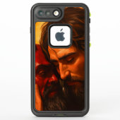 Christ Embracing Lucifer LifeProof iPhoneケース (裏面)
