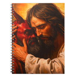 Christ Embracing Lucifer Notebook  ノートブック