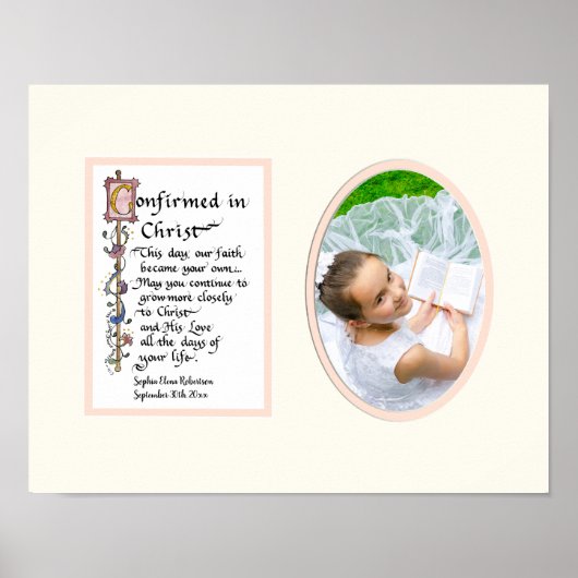 Christ Girl写真で確認 ポスター (正面)