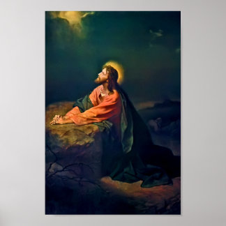 Christ In The Garden of Gethsemane Print ポスター