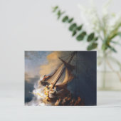 Christ in the Storm on the Sea of Galilee, 1633 ポストカード (スタンド正面)