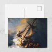 Christ in the Storm on the Sea of Galilee, 1633 ポストカード (正面/裏面)