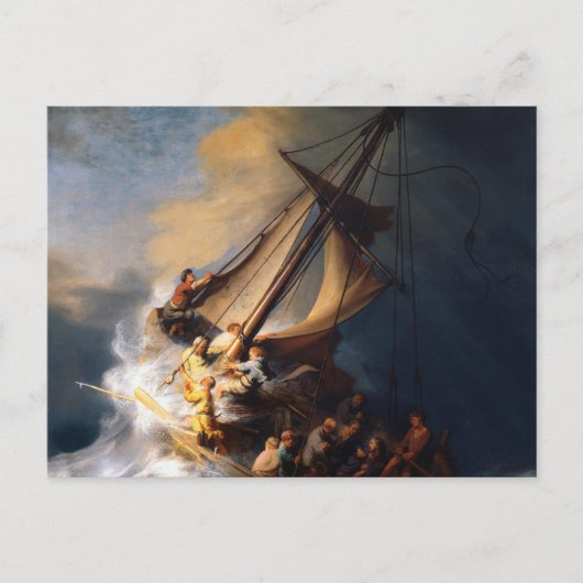 Christ in the Storm on the Sea of Galilee, 1633 ポストカード (正面)
