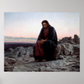 Christ in the Wilderness, Ivan Kramskoi ポスター (正面)