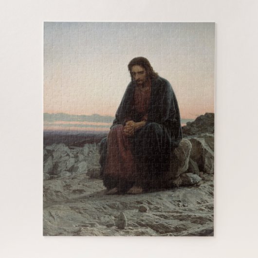 Christ in the Wilderness - Ivan Kramskoy ジグソーパズル (縦)