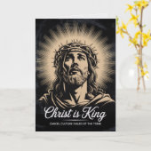 Christ Is King Cancel Culture Failed Easter Card  カード (黄色い花)