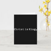 Christ Is King Jesus Catholic Christian Christiani カード (黄色い花)