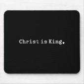 Christ Is King Jesus Catholic Christian Christiani マウスパッド (正面)