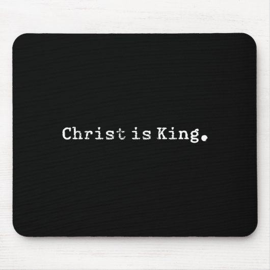 Christ Is King Jesus Catholic Christian Christiani マウスパッド (正面)