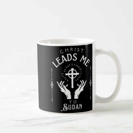 Christ Leads Me To Sudan コーヒーマグカップ (右)