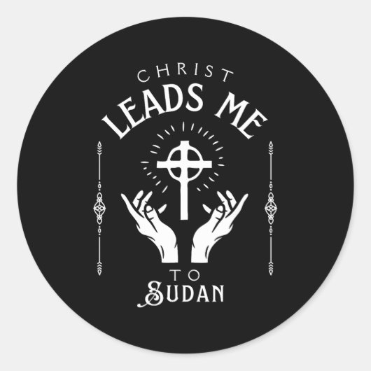 Christ Leads Me To Sudan ラウンドシール (正面)