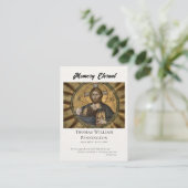 Christ Pantocrator Byzantine Funeral Prayer Card   プレイスカード (スタンド正面)