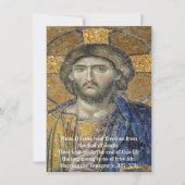 Christ Pantocrator Mosaic Iconic Religious Roman A 招待状 (正面)