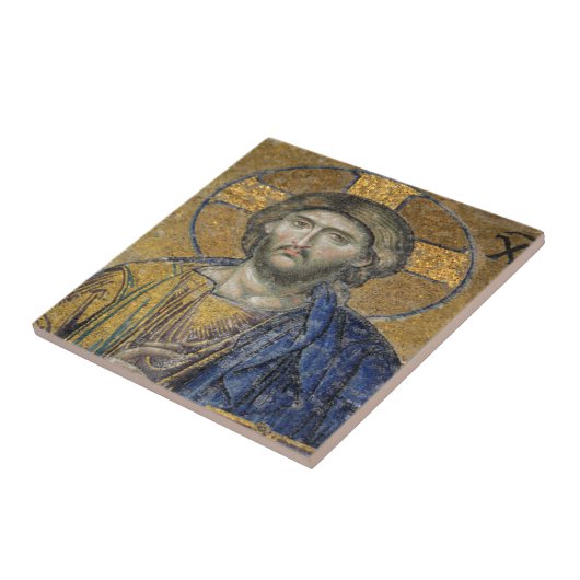 Christ Pantocrator Mosiac Iconic Religious Roman A タイル (側面)