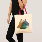 Christ Redeemerデジタルイラストレーション トートバッグ (正面(商品))